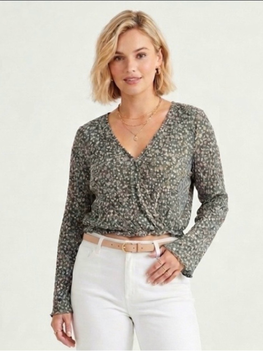 Sadie & Sage Top L ditsy floral